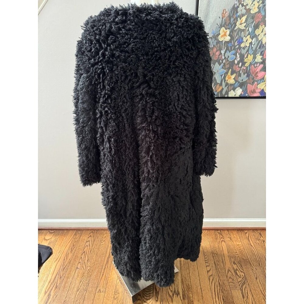 Nwt Flo Atelier Fuzzy Open Front Black Jacket Siz… - image 3